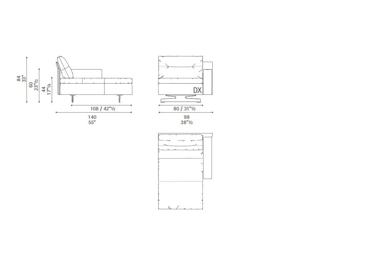 Диван с журнальной стойкой Poltrona Frau коллекция-диваны и кресла ARCH-00101037 - Вид №45