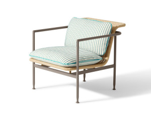 Съемное тканевое садовое кресло с подлокотниками