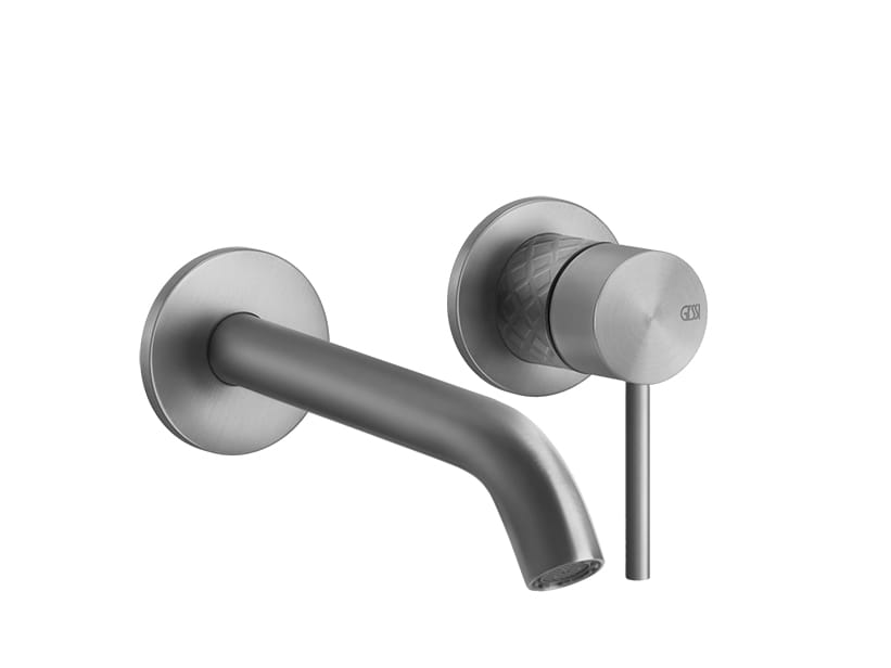 Настенный смеситель для раковины из нержавеющей стали с 2 отверстиями Gessi Messi316 ARCH-00062094