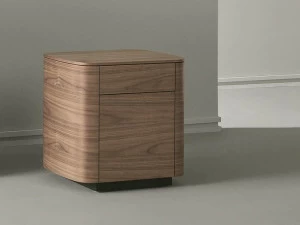 Caccaro Прямоугольная тумбочка из дерева с ящиками Sideview