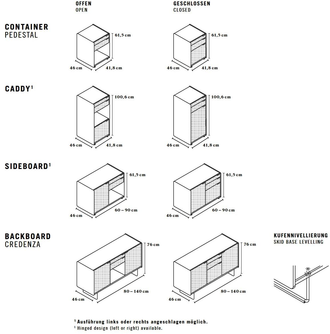 BENE Офисный комод на колесиках Side_s sun-id-1453257 - Вид №3