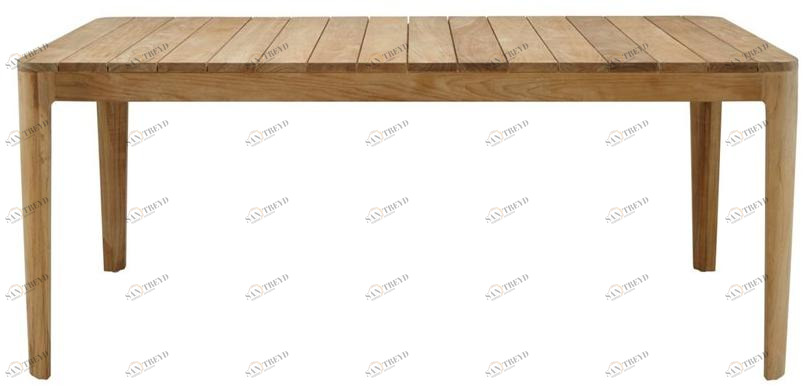 Ligne Roset Прямоугольный садовый стол из тика Elizabeth 19950071