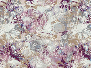 Огнезащитные обои с цветочными узорами