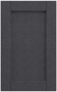 Фасады для кухни Кантри Фрезеровка «Лжевыборка» Аура графит №537