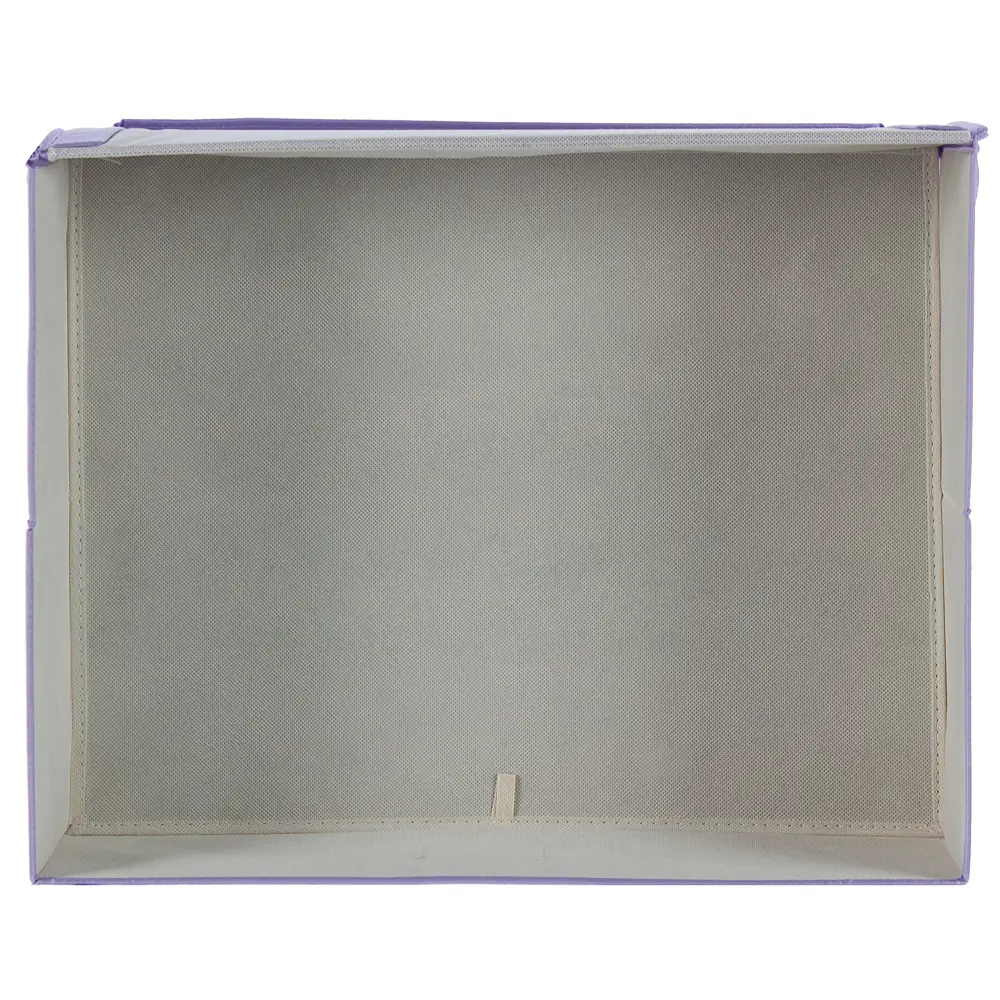 Короб Spaceo с крышкой 55х18x44 см нетканный материал цвет фиолетовый 16292811 STLM-2122747  - Вид №1