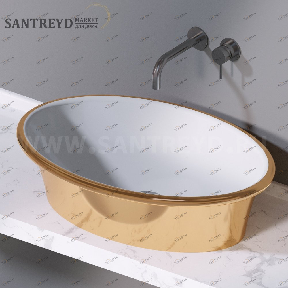 L492250 Накладная раковина на столешницу  овальная A. e T. Italia PRINCESS AeT ITALIA