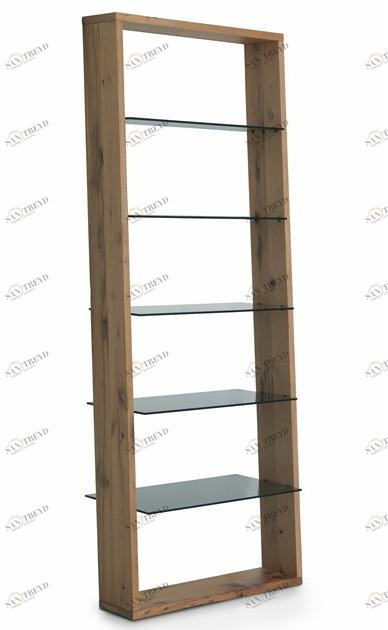 Oliver B. Открытый книжный шкаф из дерева и стекла Oliver b. wild sun-id-1411048