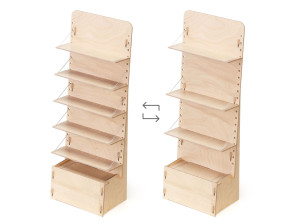 Деревянная напольная стойка дисплея