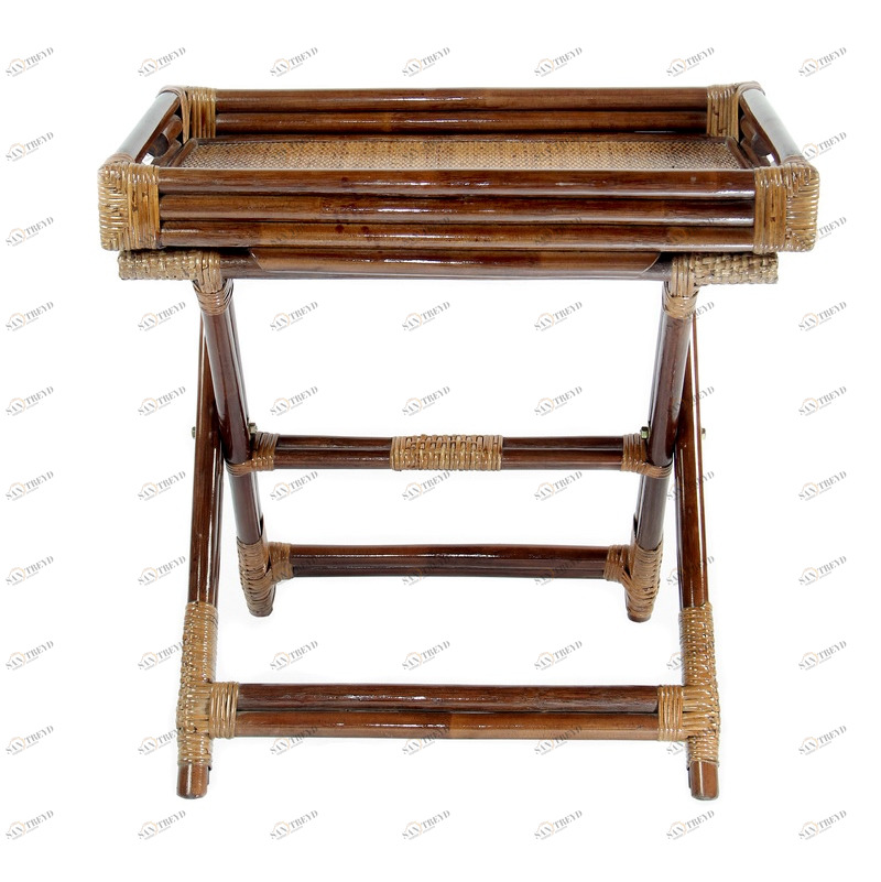 Столик складной с подносом "Биба" ЭКО ДИЗАЙН CLASSIC RATTAN 129615 Бежевый;коричневый 