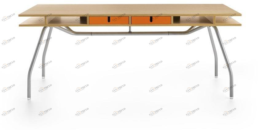 Crassevig Письменный стол с ящиками из лакированной древесины Worktop sun-id-1378375