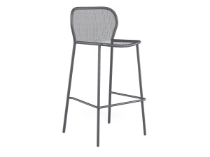 Стальной штабелируемый высокий садовый стул