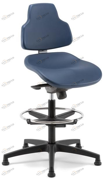 Linea Fabbrica Офисный стул с 5 спицами из кожзаменителя с подставкой для ног Joko sun-id-1447461