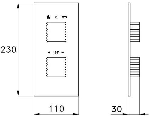 RUBINETTERIE STELLA Смеситель для душа с переключателем Casanova Is3296 - Вид №1