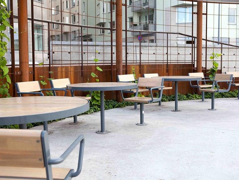 VESTRE Садовый стул из стали и дерева April sun-id-1451923 - Вид №3