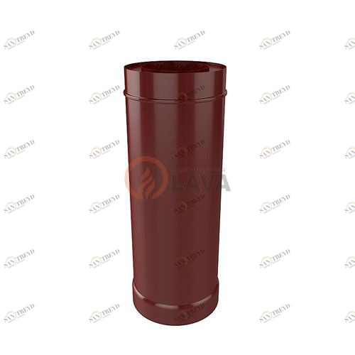 Труба-сэндвич LAVA 115/180 мм. 0,5 м. вишневый (3005) 4354