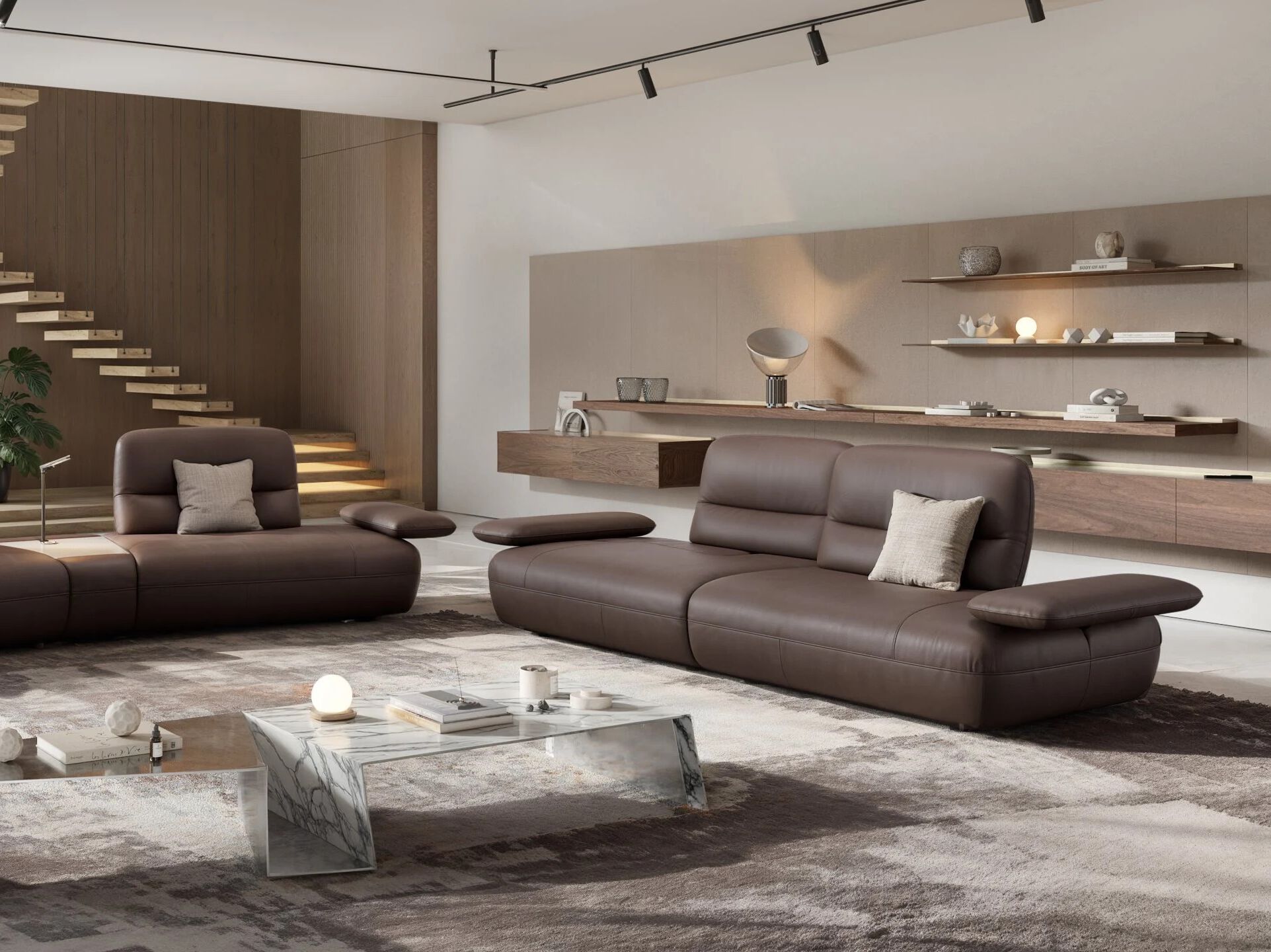 3-местный кожаный диван Sofanella Дубай ARCH-00045684 - Вид №4