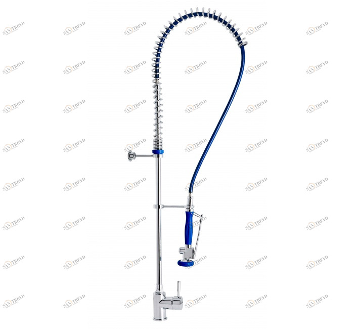 GENEBRE 1705 04 Колонка с предварительным ополаскиванием и однорычажным смесителем для мойки 