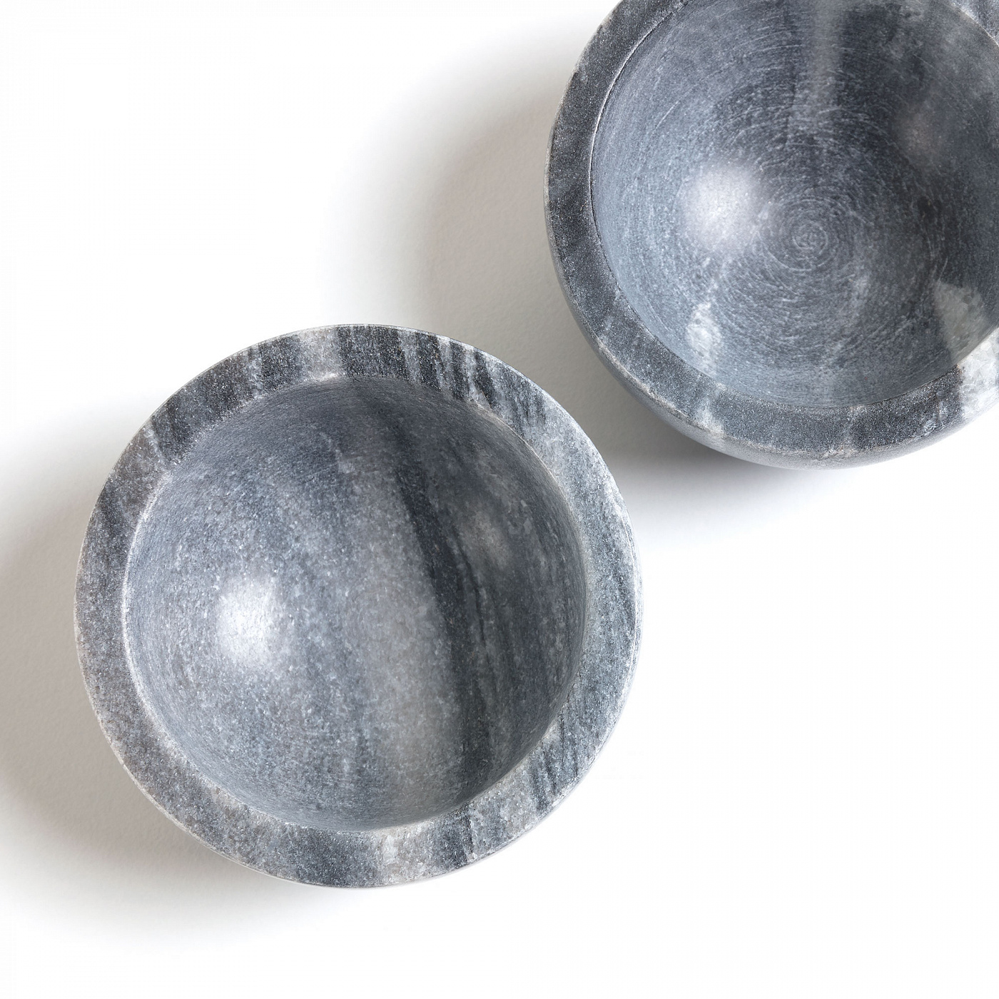 067421 Набор из 2 чаш мраморный серый La Forma Callhan  - Вид №1