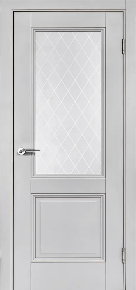 PORTIKA Межкомнатная дверь Палермо с матовым стеклом 80×200 см, цвет Нардо Грей 87418103