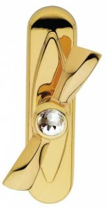 LINEA CALI' Болт Cremone из хромированной латуни с кристаллами Swarovski® на пластине Elika crystal