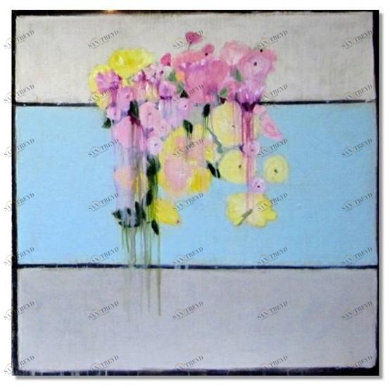 ICI ET LÀ Смешанная техника на холсте K. fabrizzi Kf24