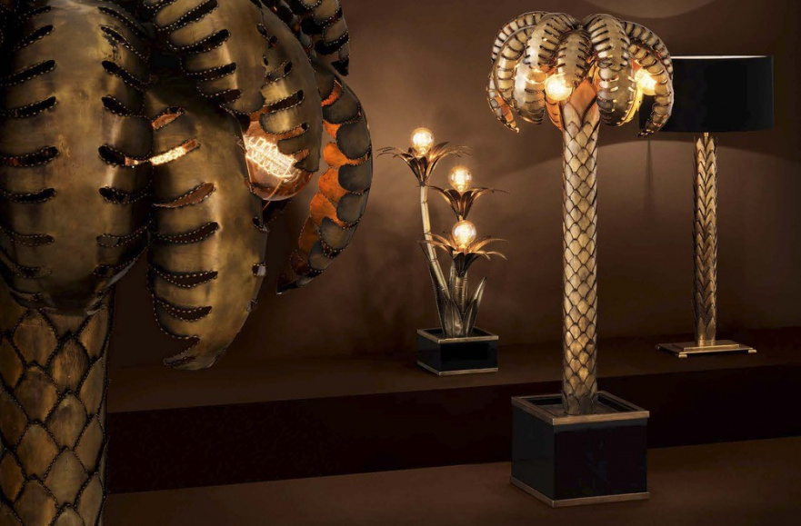 Напольная лампа Palm Tree от Eichholtz 109748 EICHHOLTZ СТАТУЯ, ЭЛИТНЫЕ 059967 Золото;черный  - Вид №2