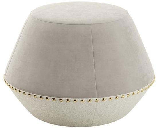 FRATO Круглый бархатный пуф  Fup240002aap  - Вид №1