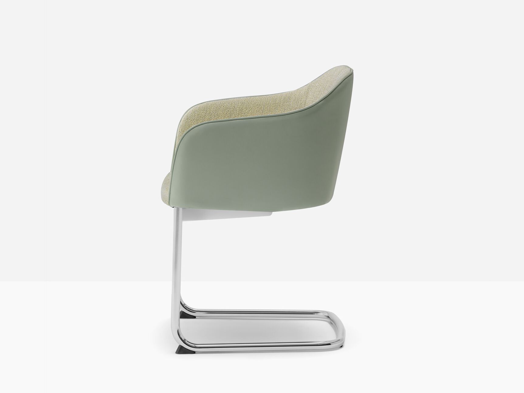 Мягкий консольный стул с подлокотниками Pedrali Laja ARCH-00066215 - Вид №2