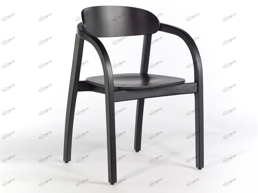 Wildspirit Стул деревянный с подлокотниками с открытой спинкой Arch sun-id-1510025