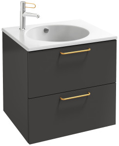 EB2520-R8-G1C Тумба под столешницу 60 см, 2 ящика, золотая ручка JACOB DELAFON ODÉON RIVE GAUCHE