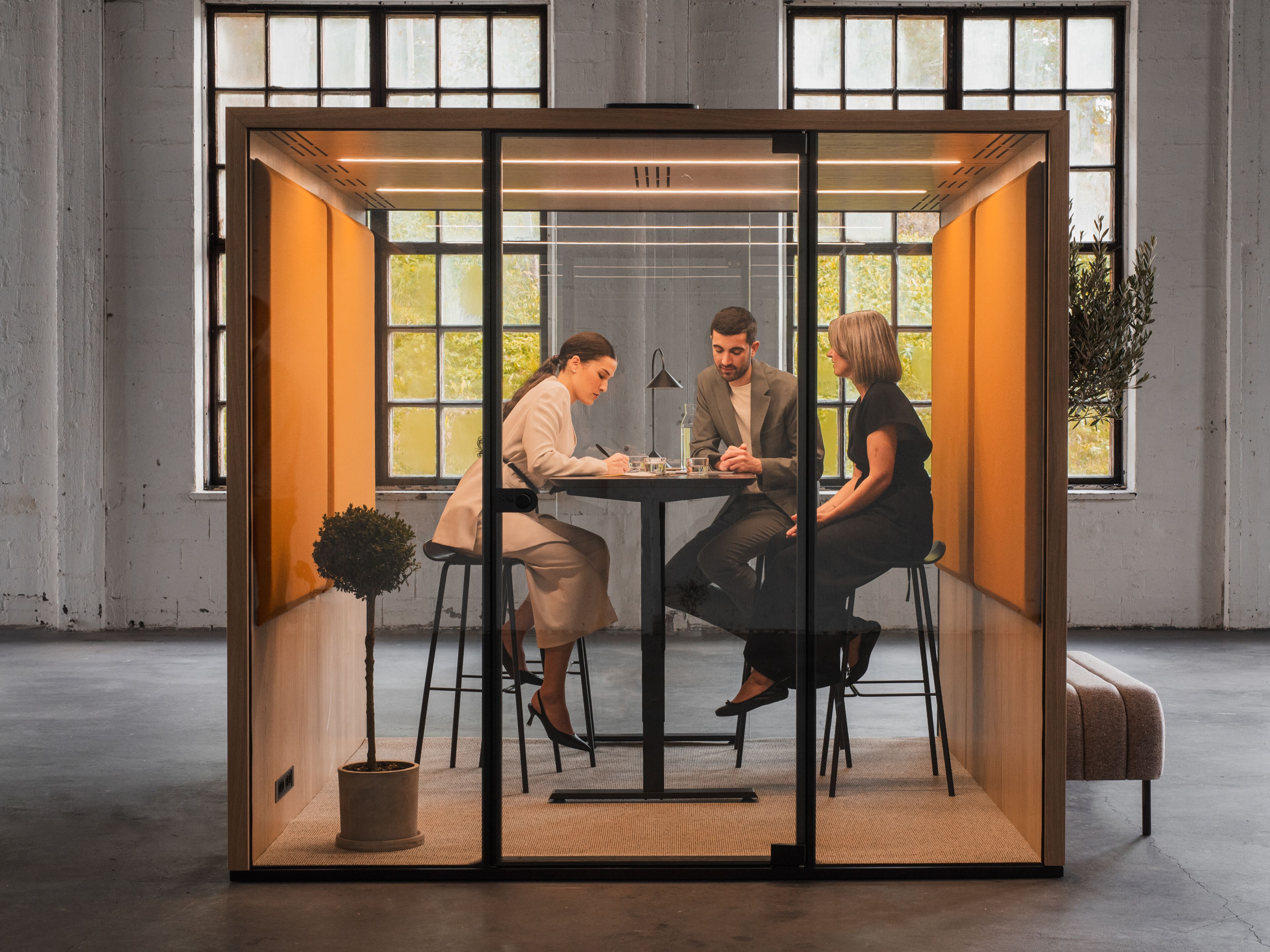 Прямоугольный стол для совещаний с регулируемой высотой из ламината Taiga Concept мебель ARCH-00093636 - Вид №4