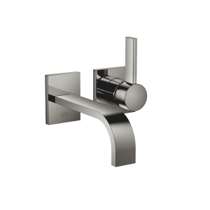 МЕМ Смеситель для раковины однорычажный настенный без донного клапана - Темный Хром 36860782-19