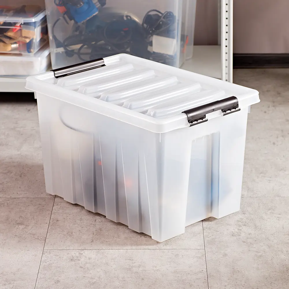 ROX BOX Multi-Box — прозрачный контейнер 70 л с крышкой для умного хранения 16449355 STLM-0006857 - Вид №4