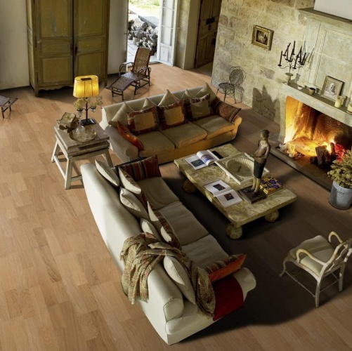 Паркетная доска Kahrs Дуб Бриз Линнея Полуматовая Брашированная 2600200568 - Вид №2