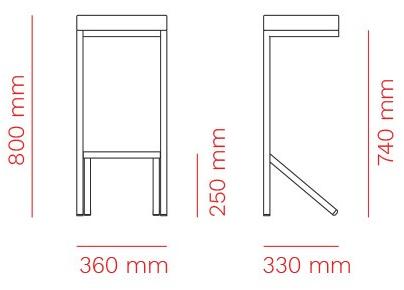 Mara Высокий стул с обивкой  422  - Вид №6