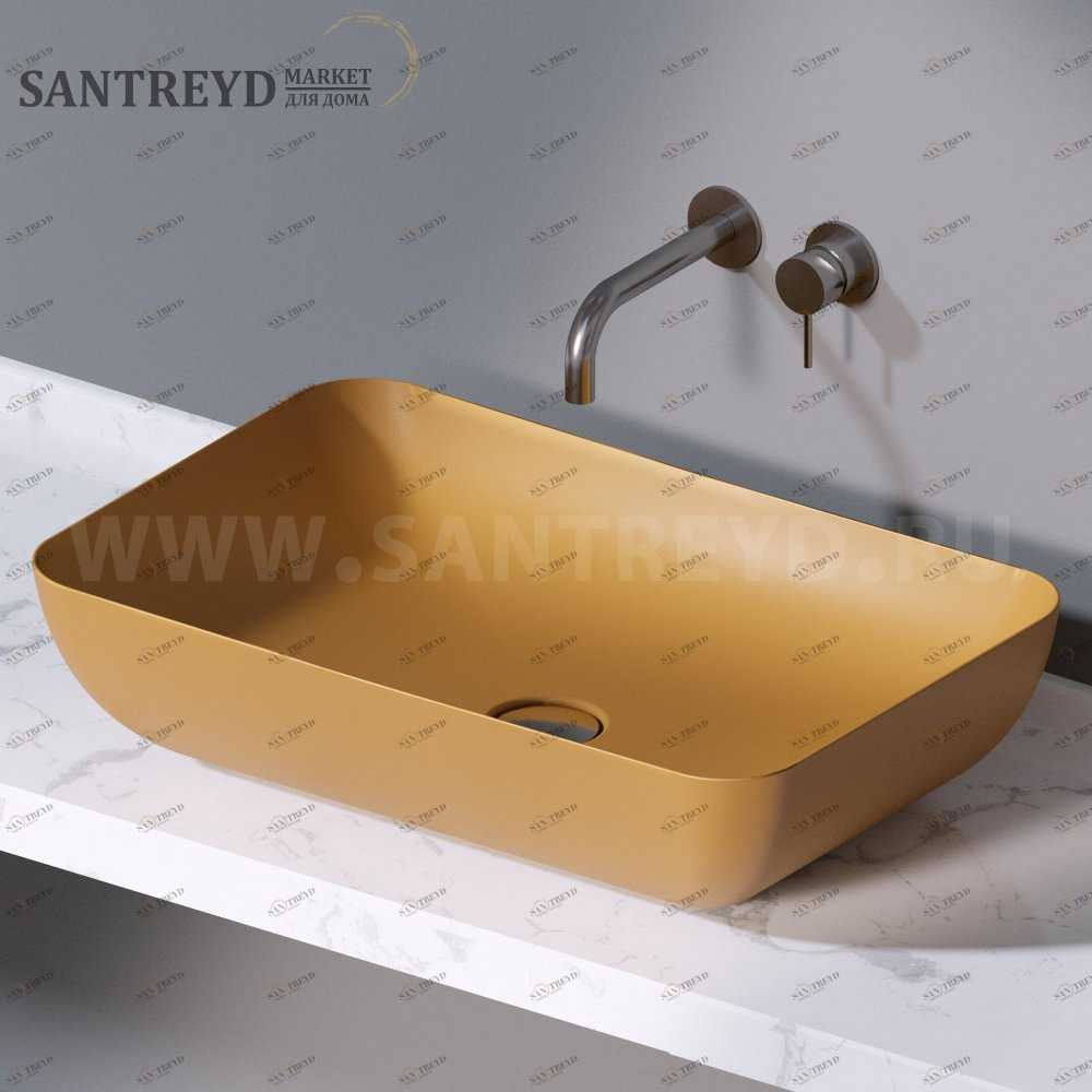 L603133 Накладная раковина на столешницу  прямоугольная A. e T. Italia ELITE AeT ITALIA