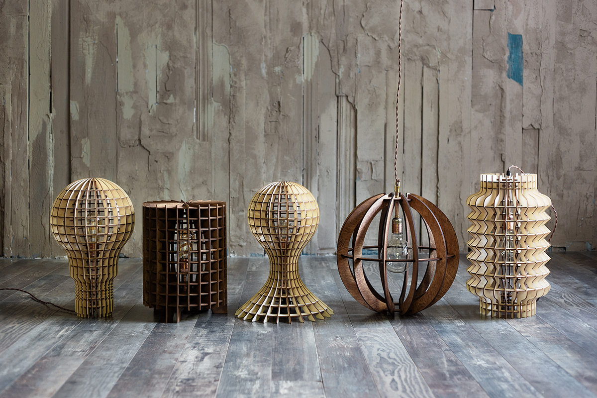 Напольная лампа Лампочка Ильича Светлое дерево S0011 ALBERO НЕОБЫЧНЫЕ 015990 Коричневый  - Вид №3