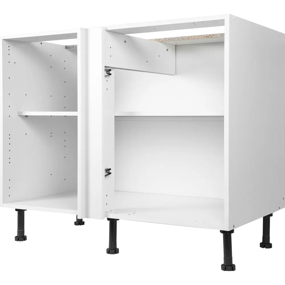 Каркас напольный угловой 100x70x56 см, ЛДСП, цвет белый 17911564 STLM-2060288 DELINIA 