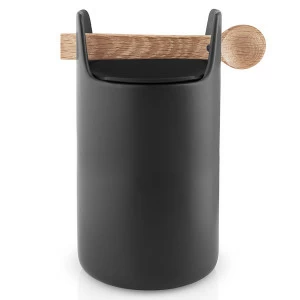 Банка с крышкой и с ложкой 20 см черная Toolbox EVA SOLO  00-3871201 Черный