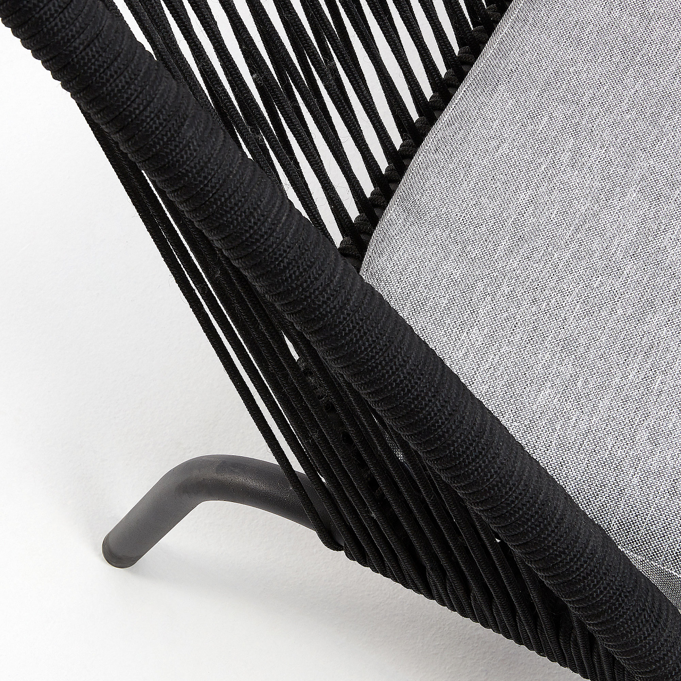 063359 Диван 2х местный Stad черный канат La Forma Shann  - Вид №3