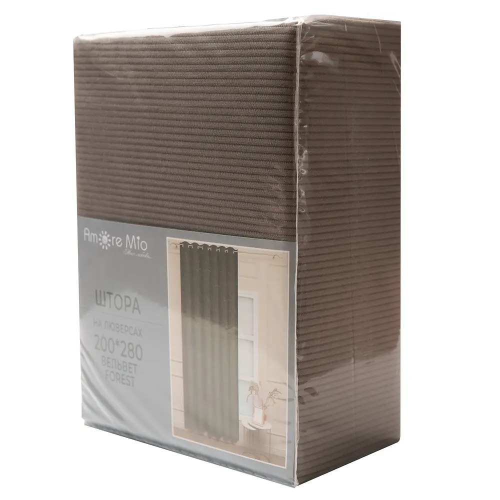 AMORE MIO Штора на люверсах бежевая 200x280 см в стиле неоклассика 89433196 STLM-1580283 - Вид №7