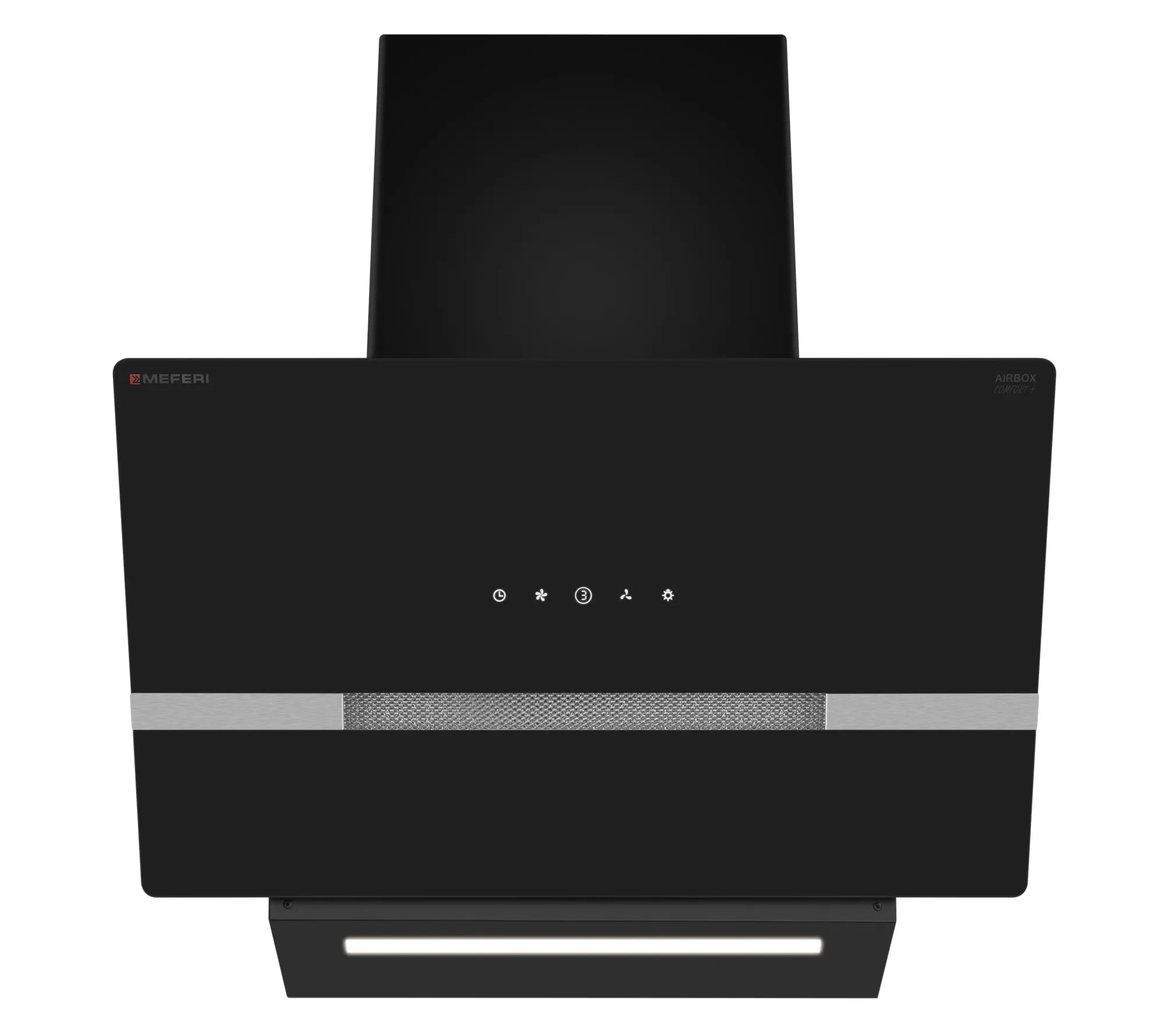 9270618 Вытяжка наклонная Meferi AIRBOX60BK COMFORT PLUS черный/черный STDN-0121530