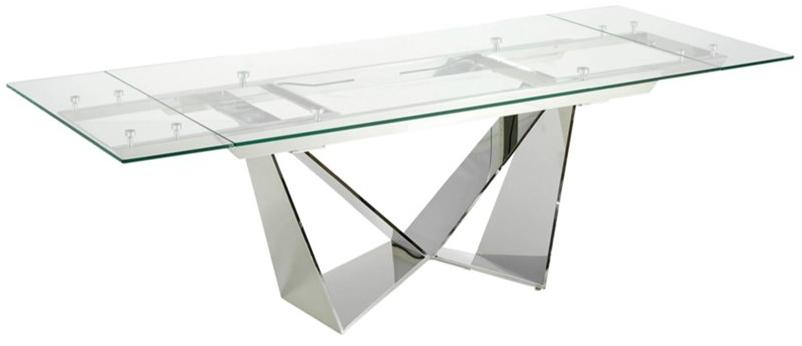 Angel Cerdá Раздвижной прямоугольный стол из стали и стекла Urban deco 1027 Angel Cerda - Вид №2