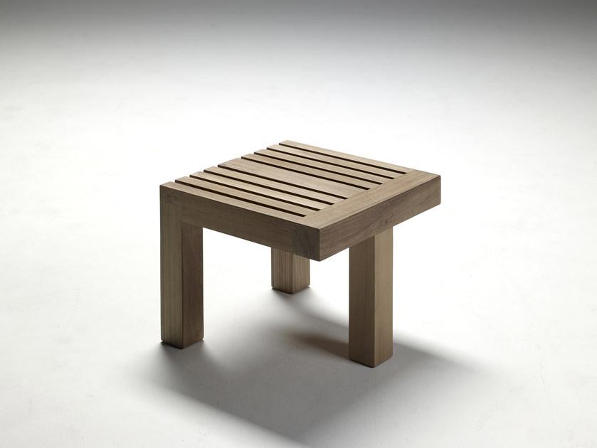 Royal Botania Низкий квадратный садовый столик из тика Nara sun-id-1366223 - Вид №7