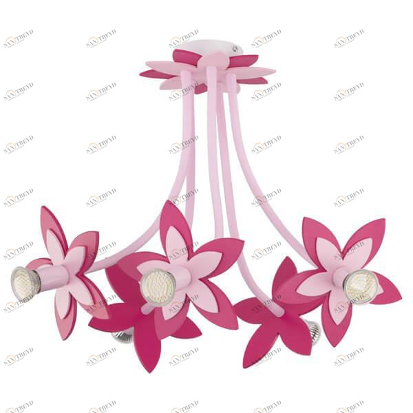 Детская подвесная люстра Flowers "Цветы" розовая NOWODVORSKI FLOWERS 326470 Розовый