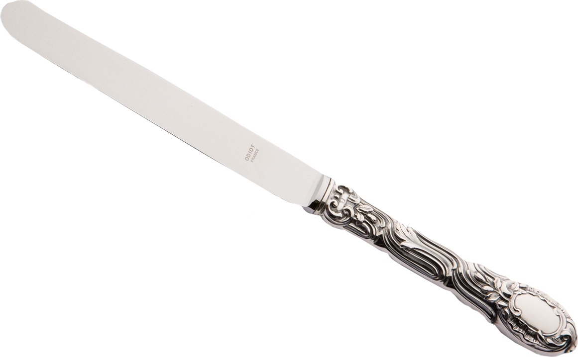 101959 Odiot Нож столовый Odiot "Мессоне" 26,2см (серебро 925) Серебро 925 