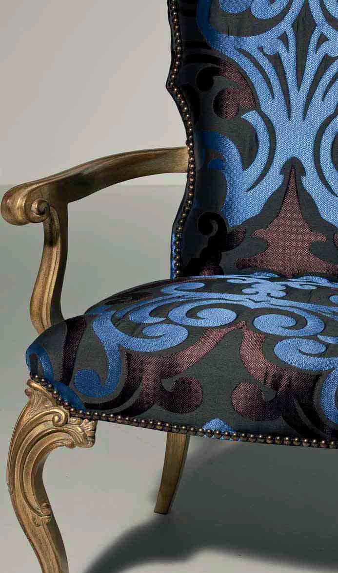 Мягкий тканевый стул с подлокотниками OAK Галерея ARCH-00089090 - Вид №1