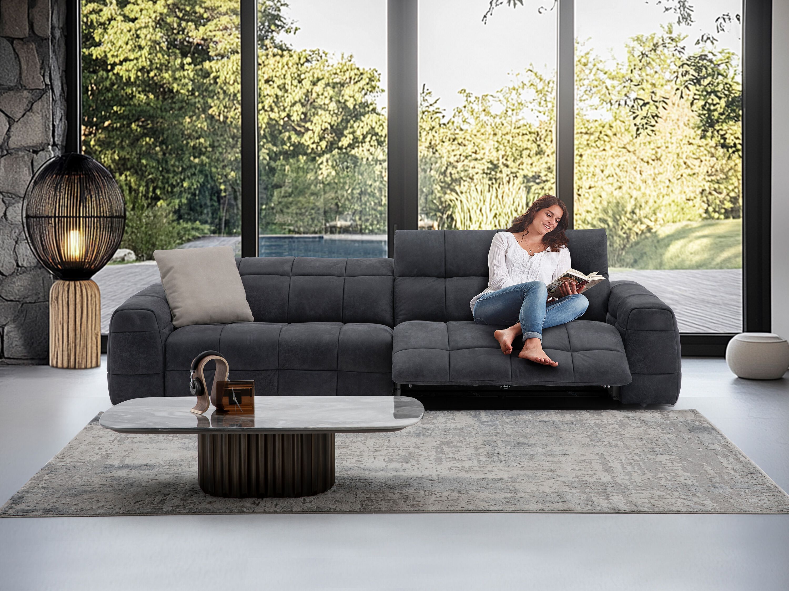 Кожаный диван с электроприводом CAMPO DE' FIORI CHESSBOARD ARCH-00083122 - Вид №2