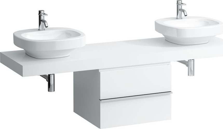 H4051640755481 Столешница 1800мм с вырезом слева и справа, включает 3 консоли LAUFEN PRO - Вид №2