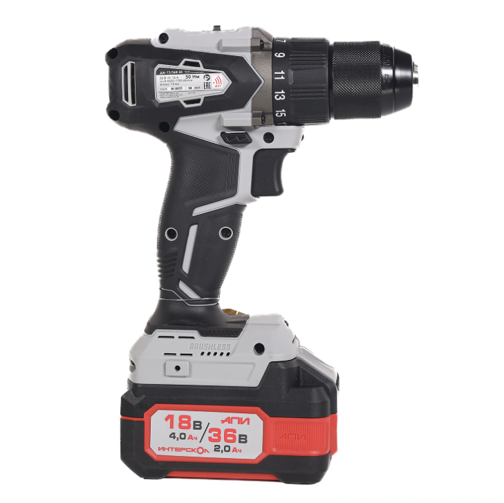 Дрель-шуруповерт Интерскол ДА-13/36В 50 9150366 STDN-0133935 - Вид №2